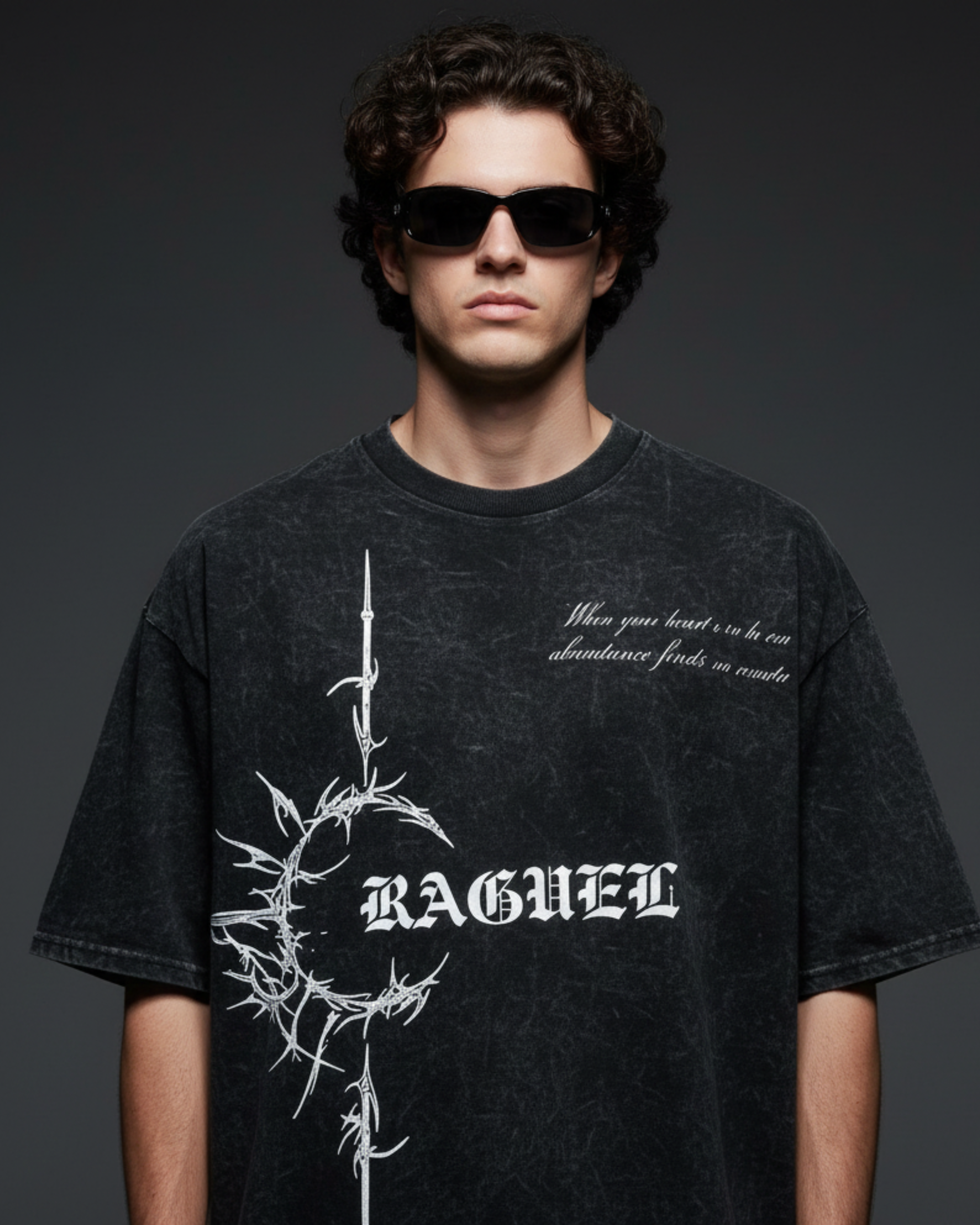 C-Rag Black Acidwash Oversize T-Shirt