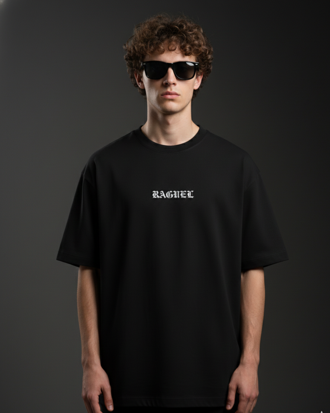 Raguel Black Oversize T-Shirt