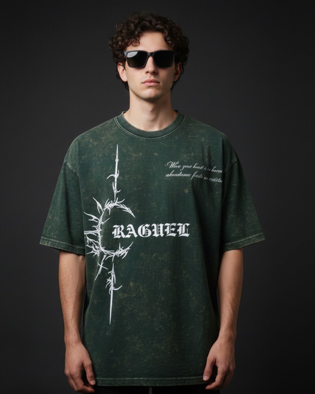 C-Rag Green Acidwash Oversize T-Shirt