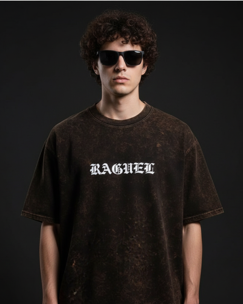 Cage Coffee Acidwash Oversize T-Shirt