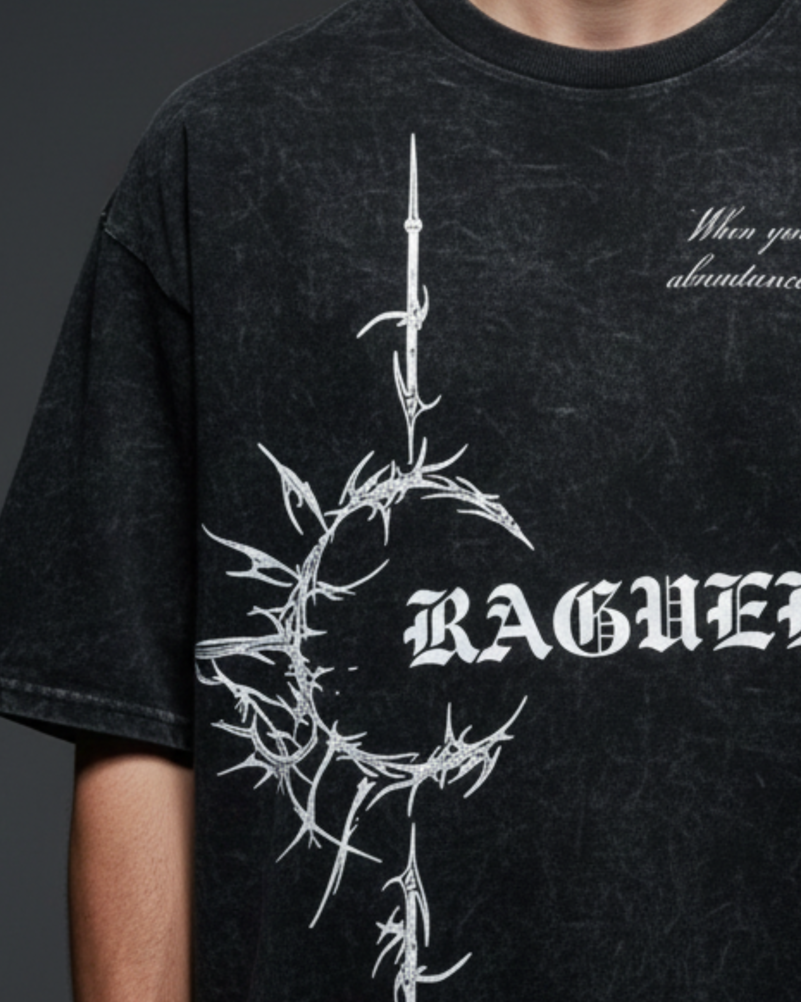 C-Rag Black Acidwash Oversize T-Shirt