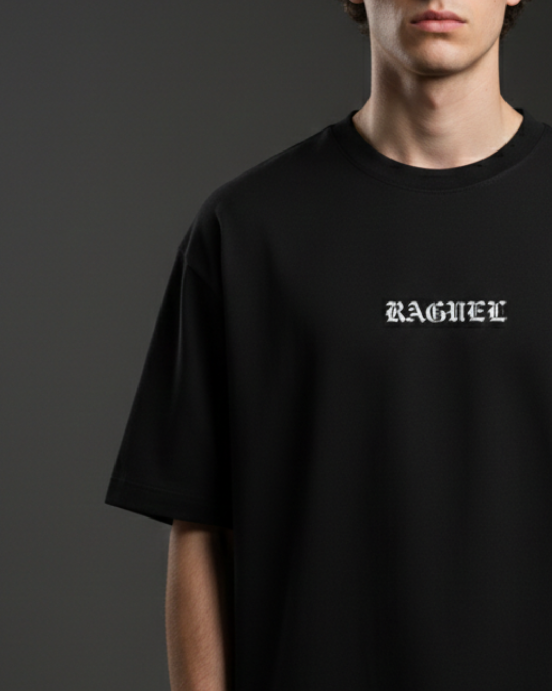 Raguel Black Oversize T-Shirt