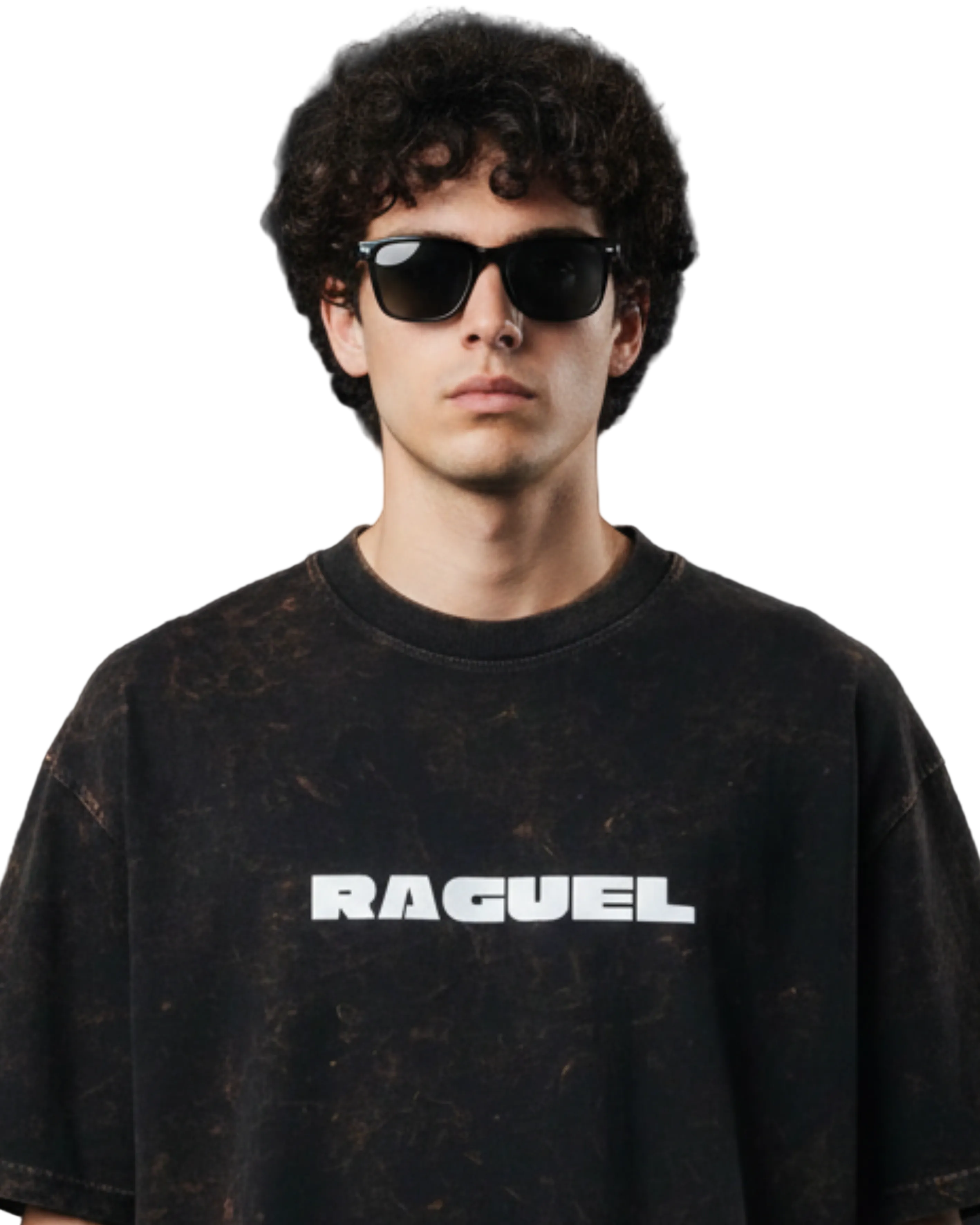 Defi Rag Coffee Acidwash Oversize T-Shirt