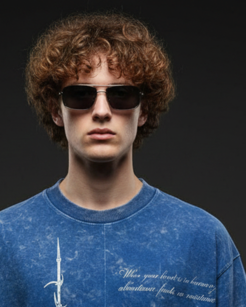 C-Rag Blue Acidwash Oversize T-Shirt