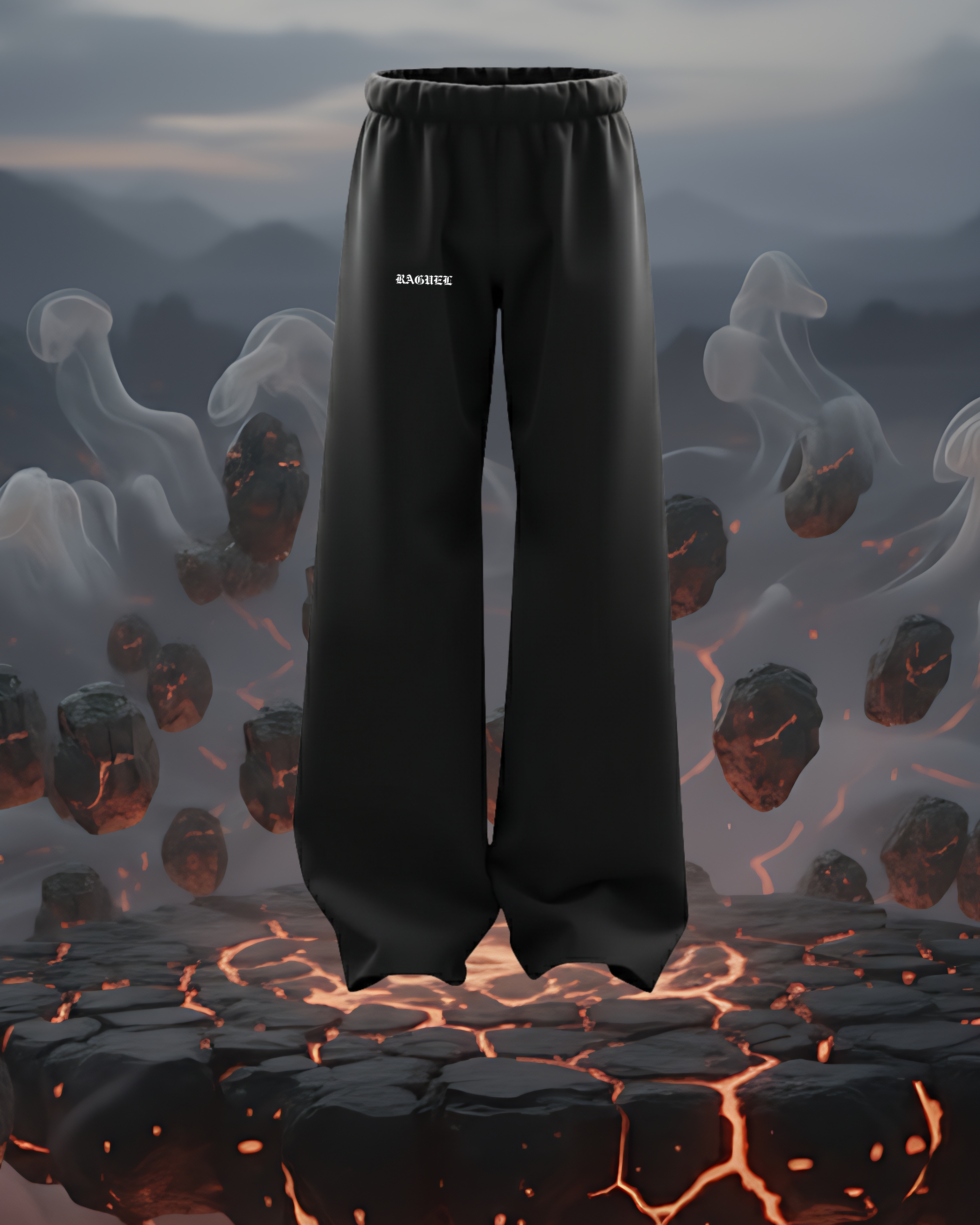 Raguel solid  Straight Fit Baggy lower