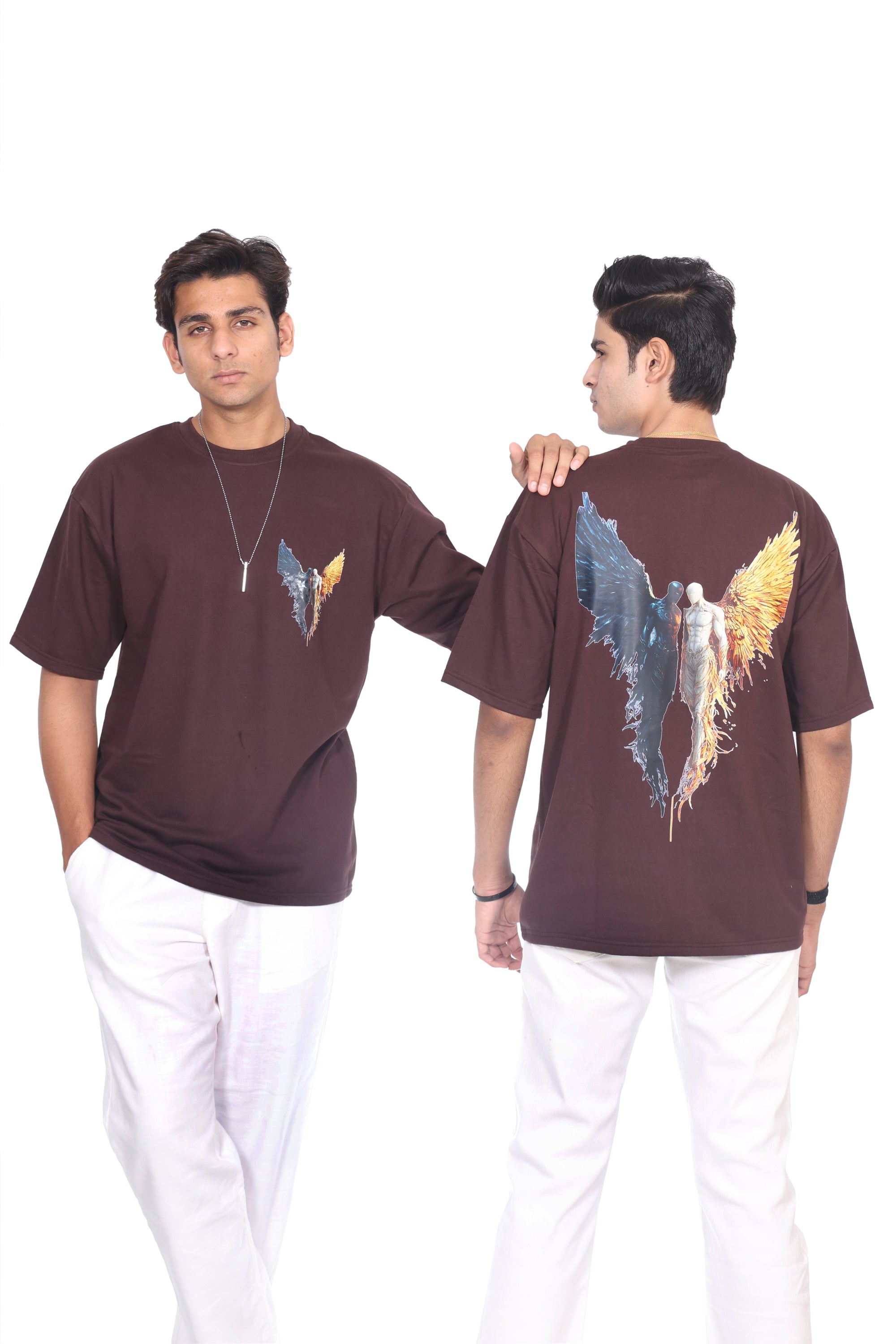 DEVIL & ANGEL Oversize T-shirt
