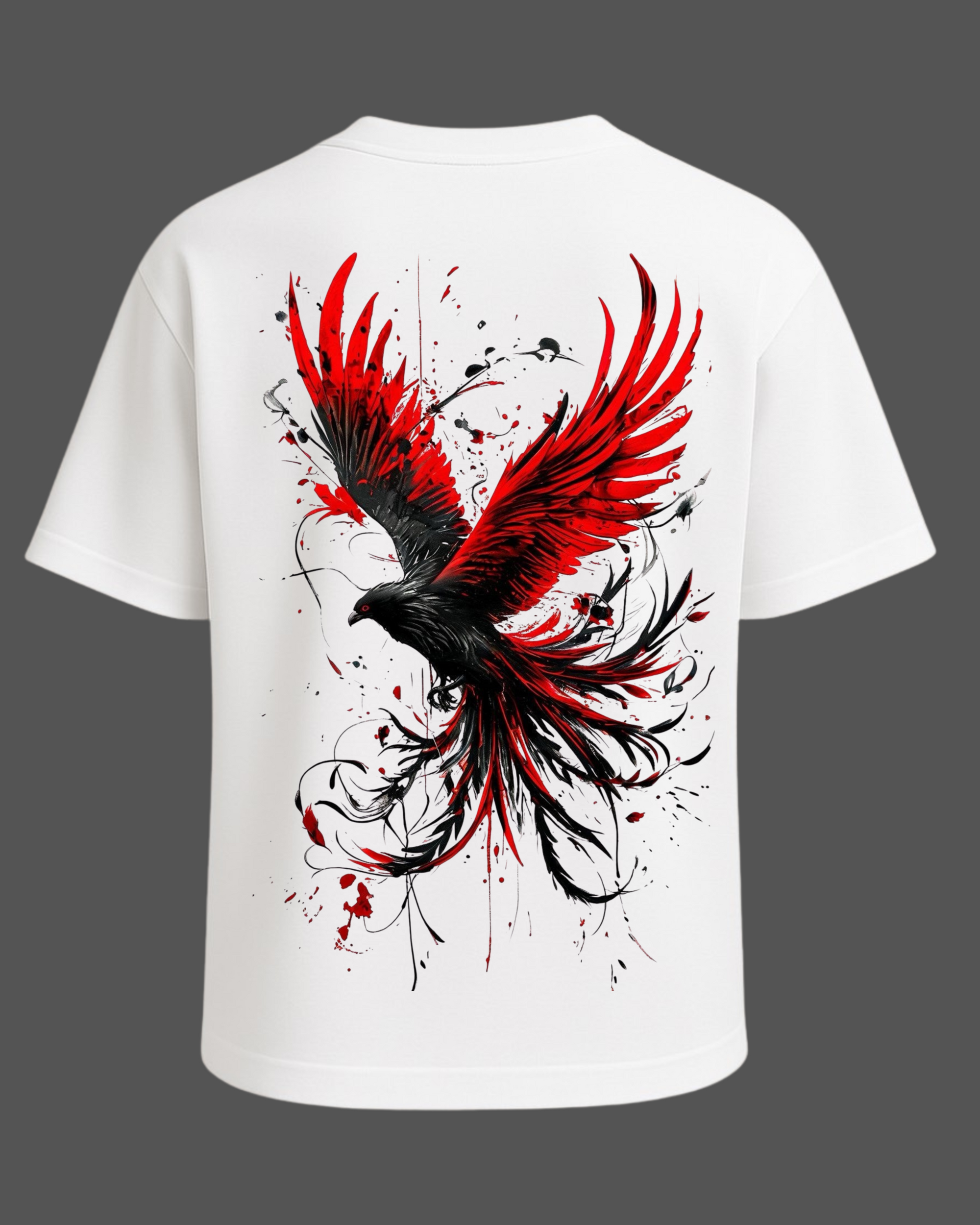 RED FALCON WHITE Oversize T-shirt
