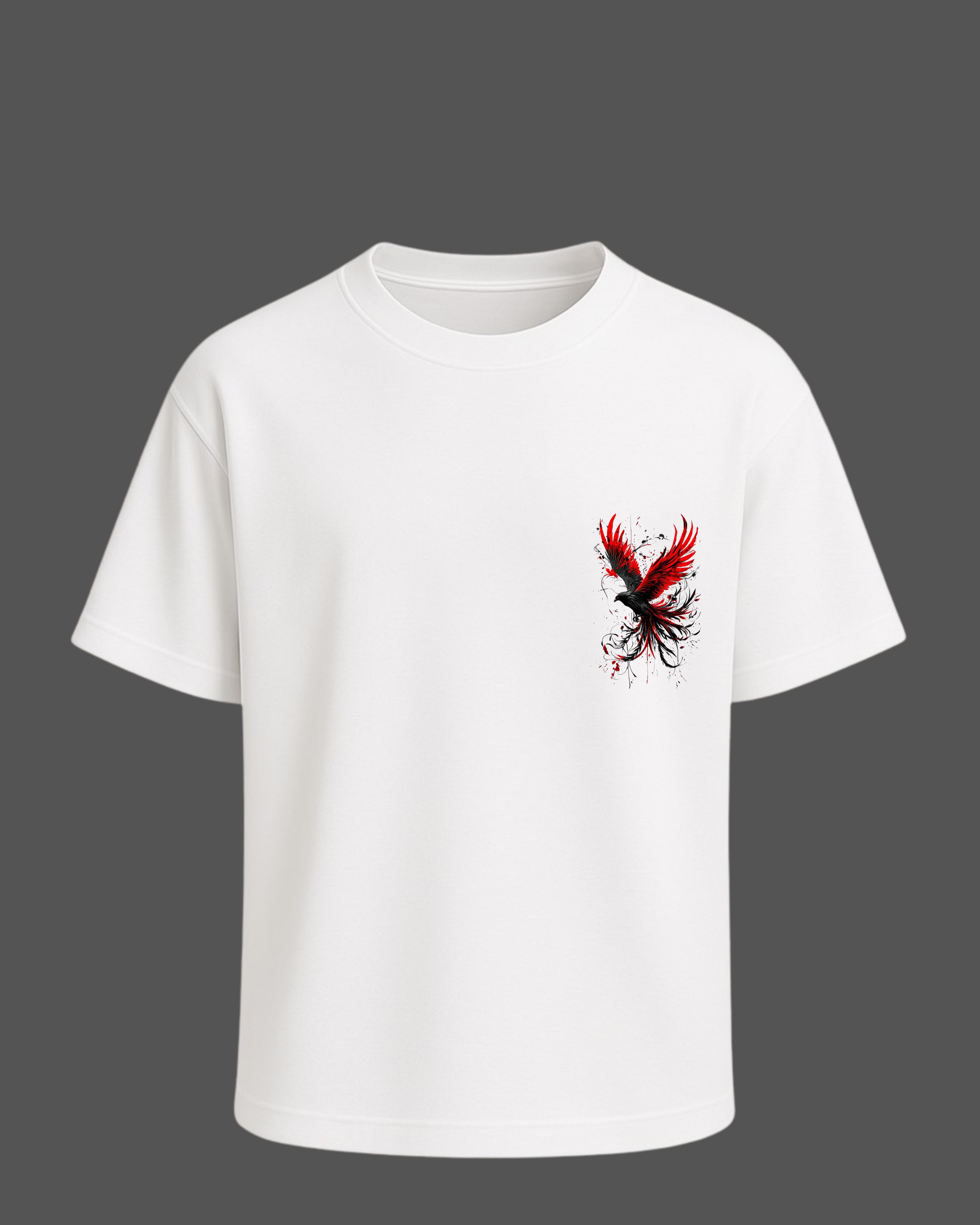 RED FALCON WHITE Oversize T-shirt