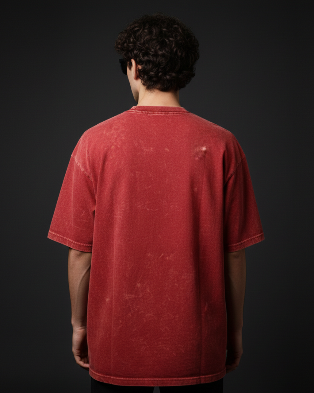 C-Rag Red Acidwash Oversize T-Shirt