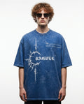 C-Rag Blue Acidwash Oversize T-Shirt