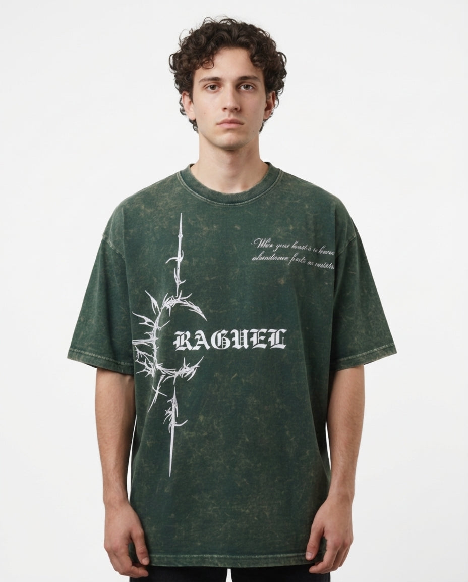 C-Rag Green Acidwash Oversize T-Shirt