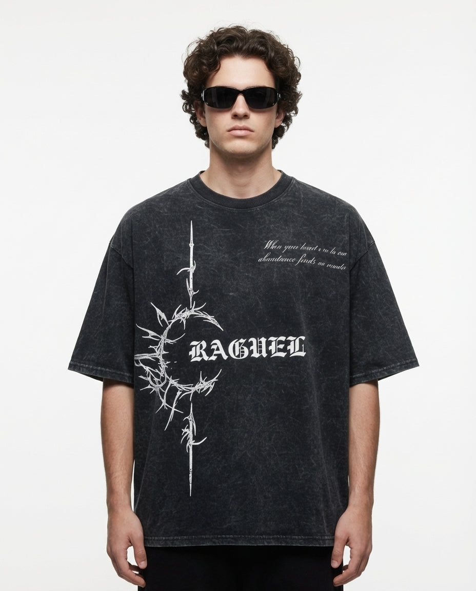 C-Rag Black Acidwash Oversize T-Shirt
